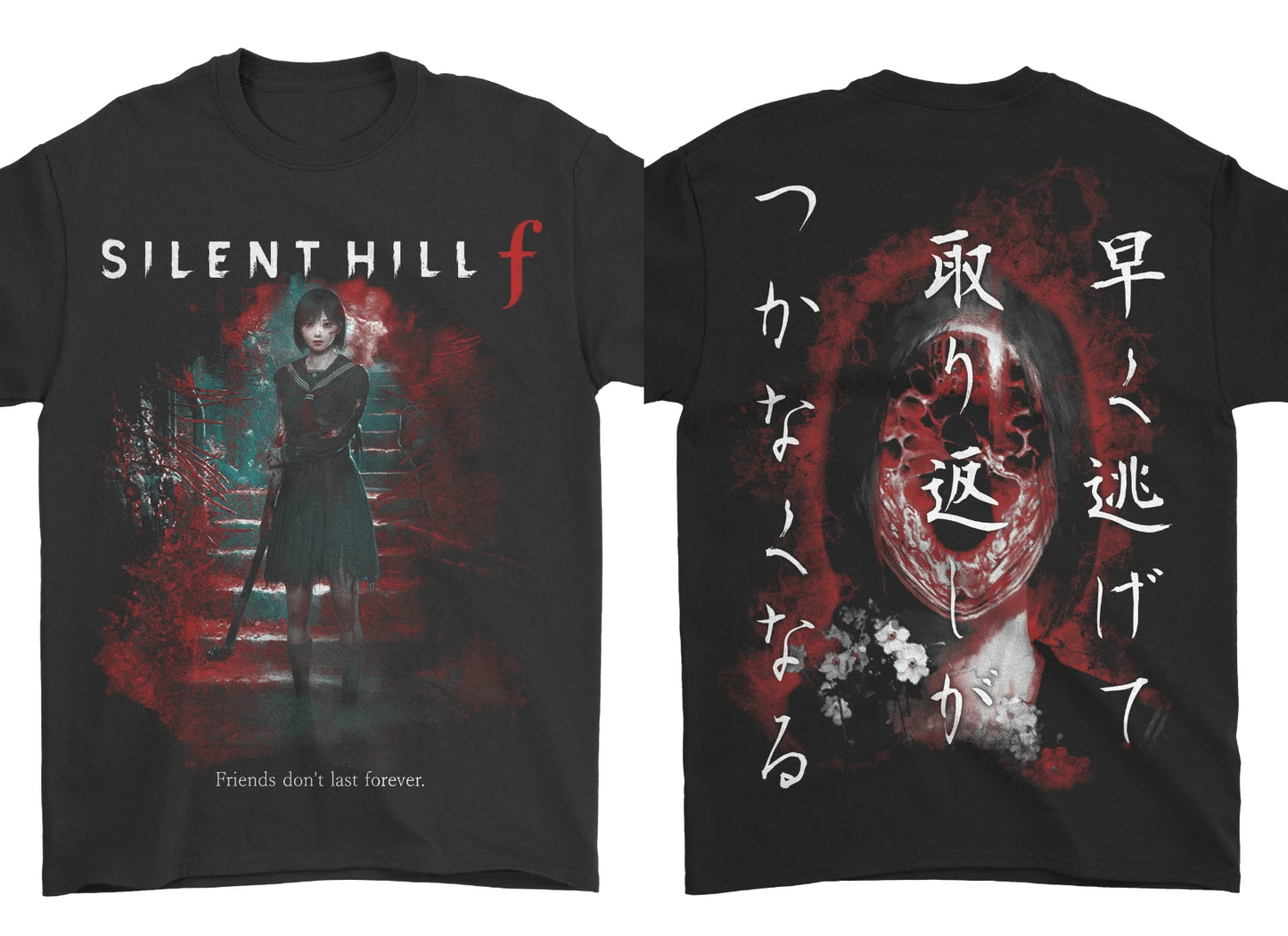 Classic Game Silent Hill F Graphic New T-shirt Men Oversized Y2k Street Hip Hop Short Sleeve Gift Streetwear Female Male Clothes