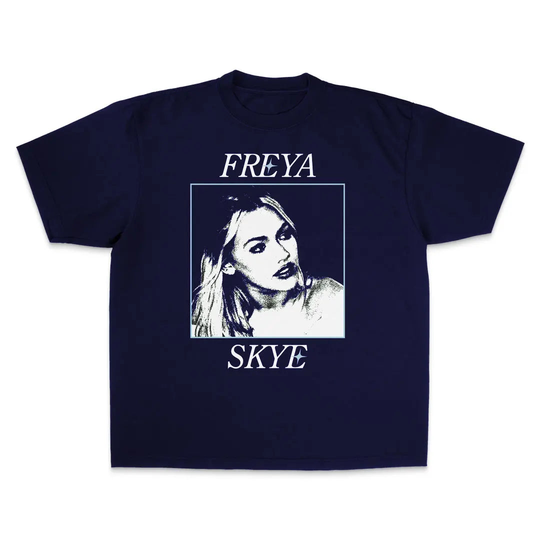 Freya Skye Tour Merch T Shirt Men Oversized Street Y2k T-shirts Retro Hip Hop Heavy Cotton High Quality Male Femael Clothing Tee
