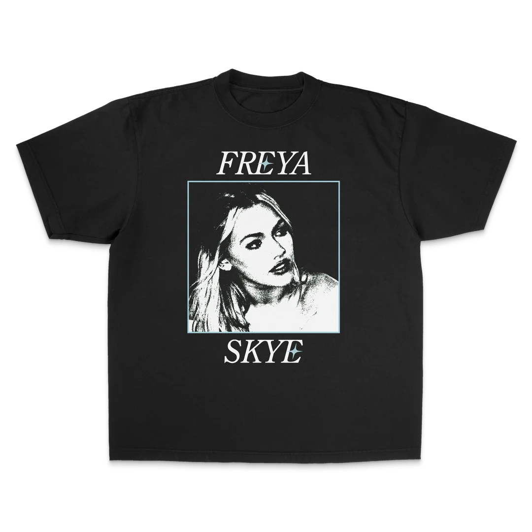 Freya Skye Tour Merch T Shirt Men Oversized Street Y2k T-shirts Retro Hip Hop Heavy Cotton High Quality Male Femael Clothing Tee