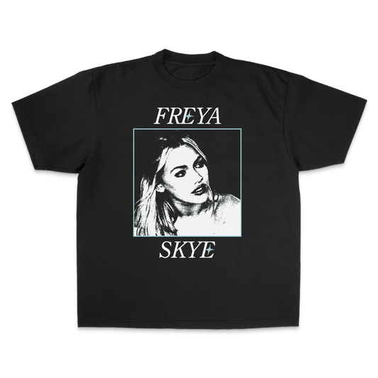 Freya Skye Tour Merch T Shirt Men Oversized Street Y2k T-shirts Retro Hip Hop Heavy Cotton High Quality Male Femael Clothing Tee