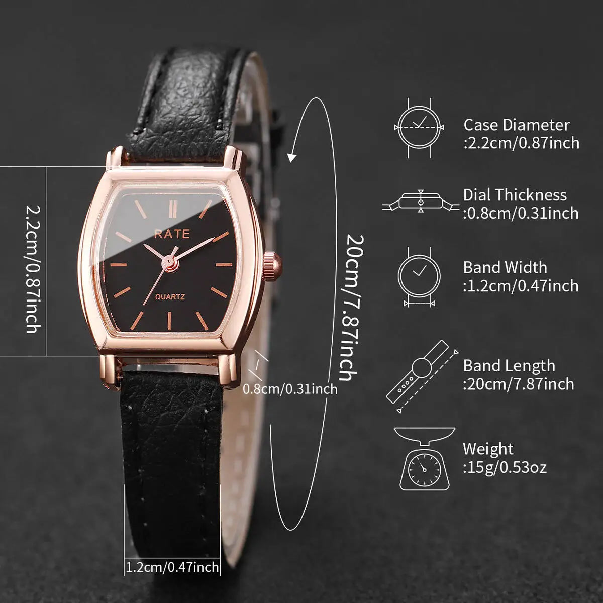 Leather Quartz Watch – Slim & Stylish Everyday Design