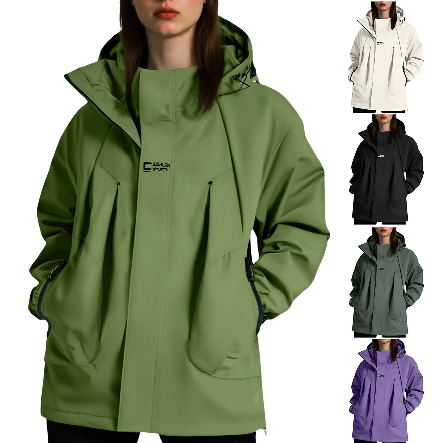 Autumn Winter Long Sleeve Women Jacket Soft Loose Coat Rain Jacket Women'S Breathable Wind Jacket Woman Clothes Ropa Mujer