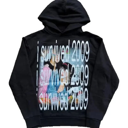 2025 American Retro Design Harajuku Y2K Casual Loose Hoodie Men New Street Hip-hop Fashion Punk Oversized Sweatshirt Women