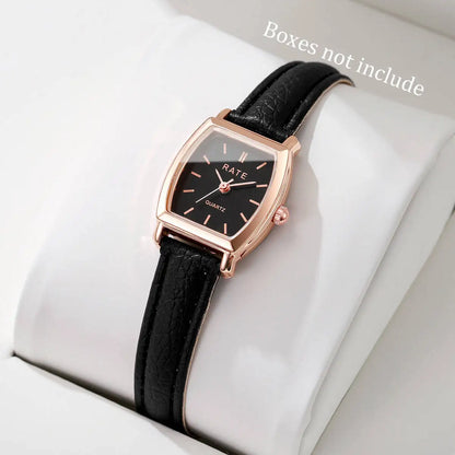 Leather Quartz Watch – Slim & Stylish Everyday Design