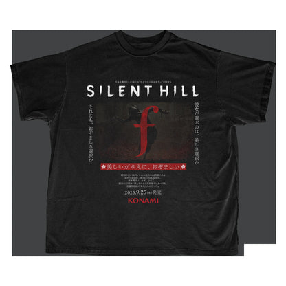 Classic Game Silent Hill F Graphic New T-shirt Men Oversized Y2k Street Hip Hop Short Sleeve Gift Streetwear Female Male Clothes